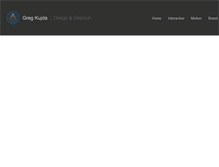 Tablet Screenshot of gregkujda.com